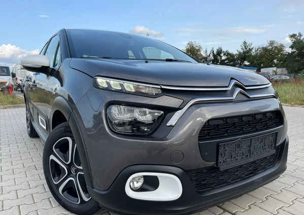 Citroen C3 cena 58900 przebieg: 10000, rok produkcji 2022 z Leszno małe 407